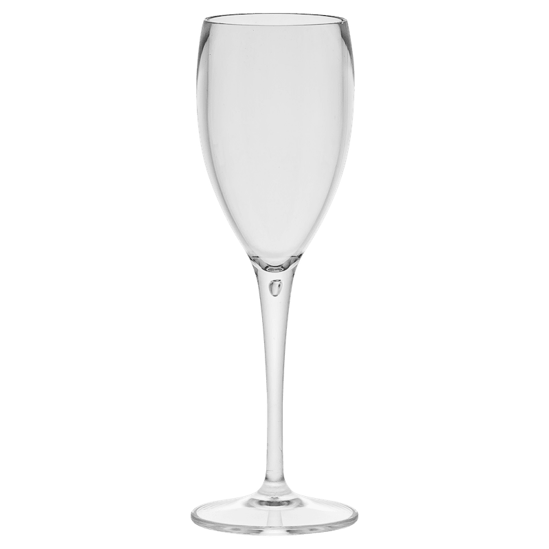 flûte à champagne incassable et haut de gamme transparente
