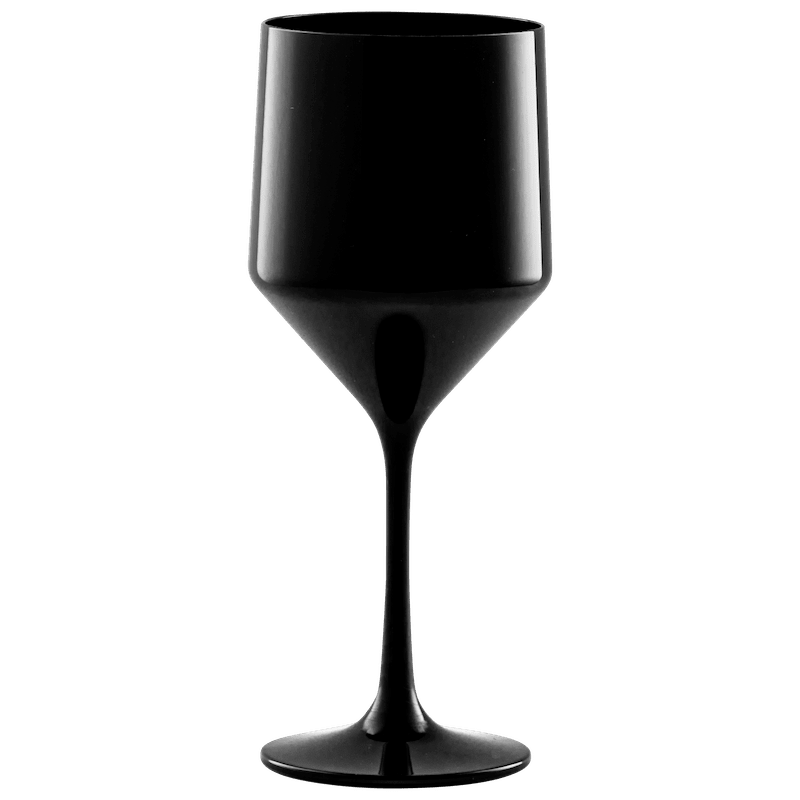 verres à vin incassable noir seul